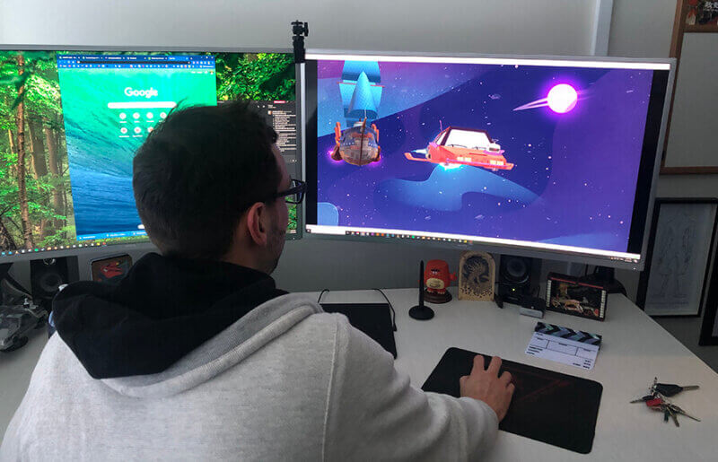 Alex Leighton at work (Image Mukpuddy © 2021)